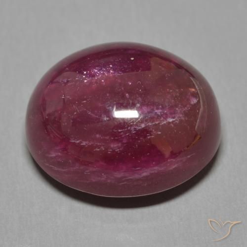 Rubí Rojo oscuro natural de 18.94 ct, Ovalada, Translúcido