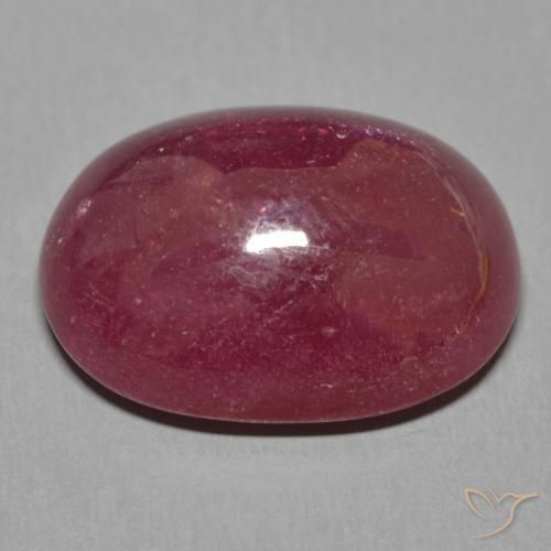 Rubí Rojo oscuro natural de 13.94 ct, Ovalada, Translúcido