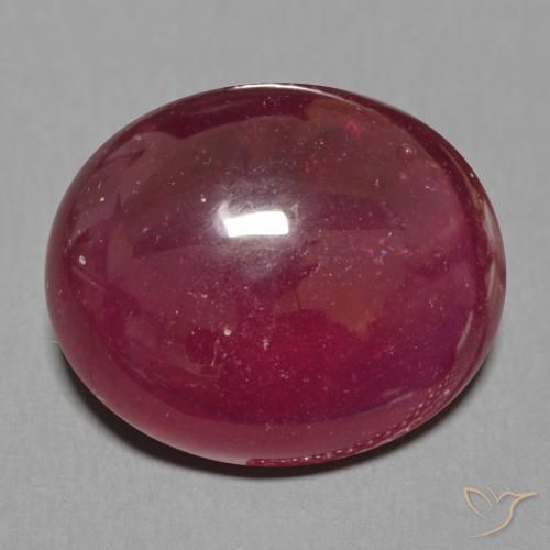 15.91ct Natural Rojo oscuro Rubí, Ovalada, Translúcido