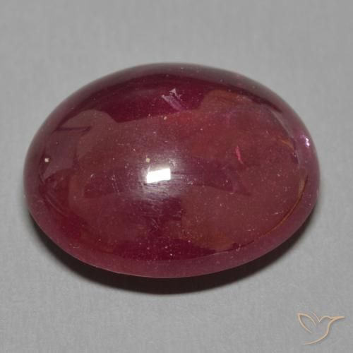 Rubí Rojo oscuro natural de 15.91 ct, Ovalada, Translúcido
