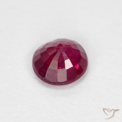 Rubí Rojo vino intenso natural de 0.31 ct, Redondo, SI