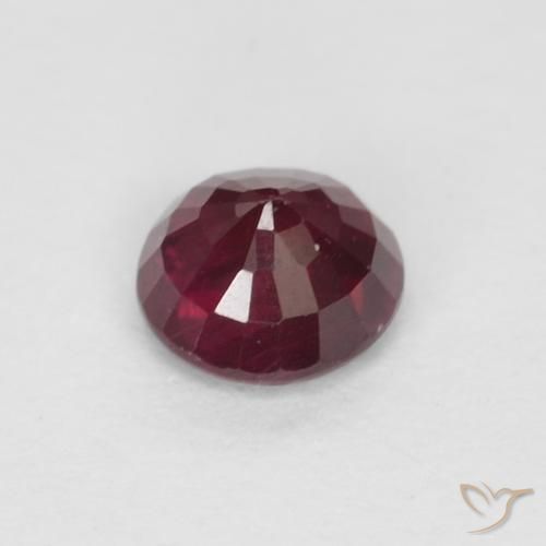 Rubí Rojo vino natural de 0.34 ct, Redondo, VS
