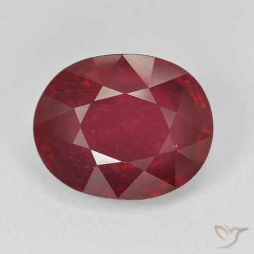 10.38ct Natural Rojo oscuro Rubí, Ovalada, VS