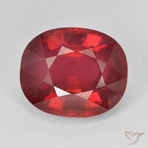 12.68ct Natural Rojo intenso Rubí, Ovalada, VS
