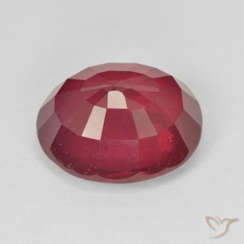Rubí Rojo sangre natural de 9.16 ct, Ovalada, VS