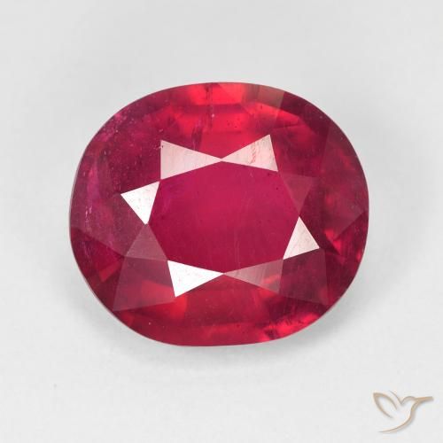 8.60ct Natural Rojo medio Rubí, Ovalada, VS