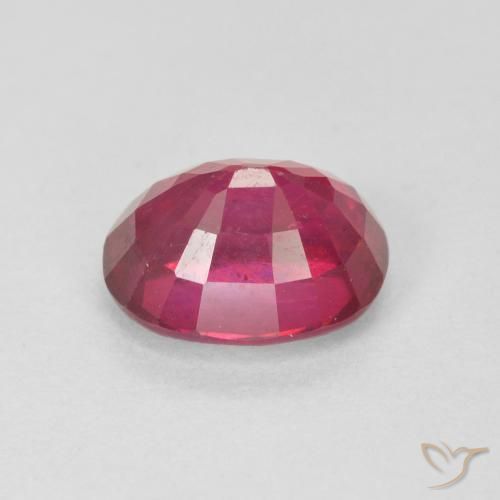 Rubí Carmesí intenso natural de 1.83 ct, Ovalada, VS