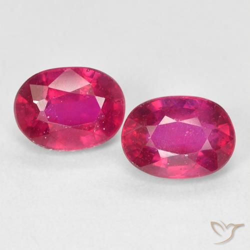 2.55ctw Natural Rojo claro Rubí, Ovalada, VS