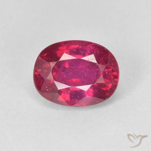 2.13ct Natural Rojo claro Rubí, Ovalada, VS