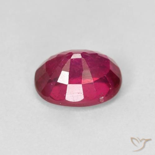Rubí Rojo claro natural de 2.13 ct, Ovalada, VS