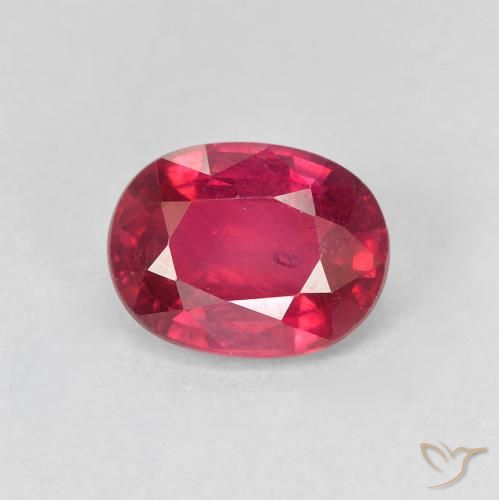 1.94ct Natural Medium Dark-Red Rubí, Ovalada, VS-SI