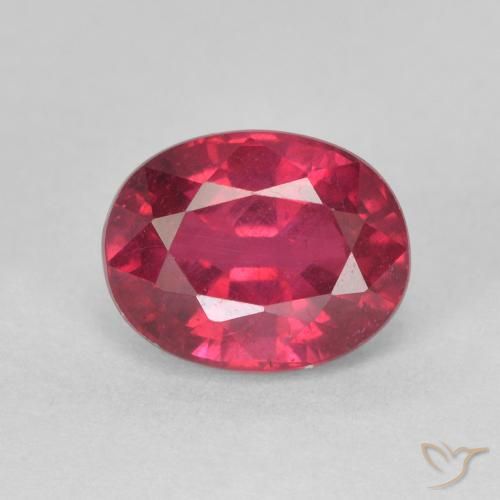 1.92ct Natural Rojo mermelada Rubí, Ovalada, VS
