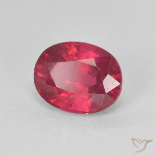 Rubí Rojo mermelada natural de 1.92 ct, Ovalada, VS