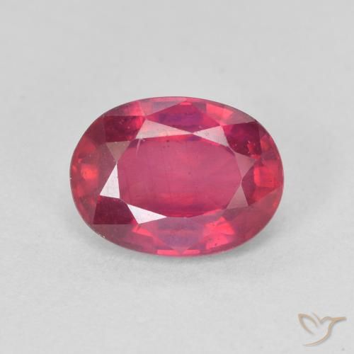 1.74ct Natural Rojo medio Rubí, Ovalada, VS