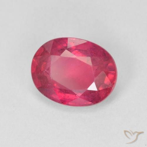 Rubí Rojo rosado natural de 1.68 ct, Ovalada, VS