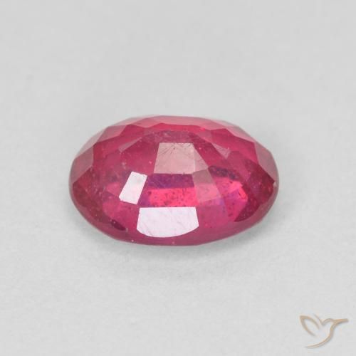 Rubí Rojo rosado natural de 1.68 ct, Ovalada, VS