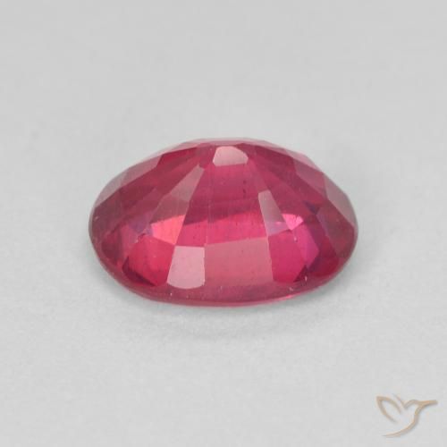 Rubí Rojo medio natural de 1.85 ct, Ovalada, VS