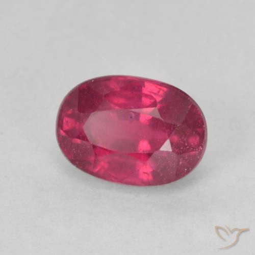 1.42ct Natural Medium Dark-Red Rubí, Ovalada, VS