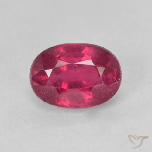 Rubí Medium Dark-Red natural de 1.42 ct, Ovalada, VS