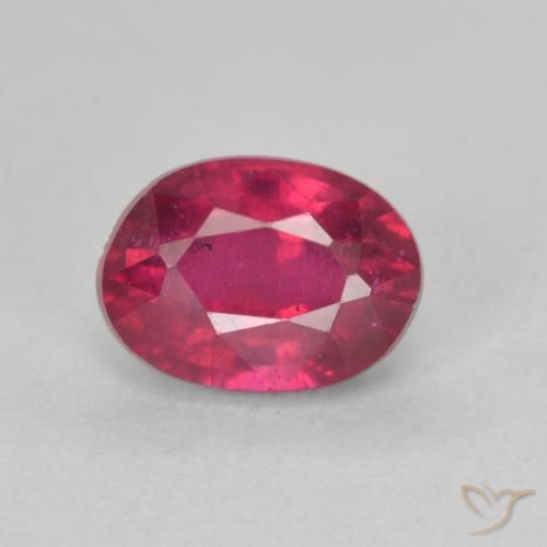 1.43ct Natural Rojo claro Rubí, Ovalada, VS
