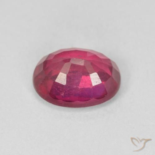 Rubí Rojo claro natural de 1.96 ct, Ovalada, VS