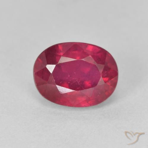 2.34ct Natural Rojo medio Rubí, Ovalada, VS