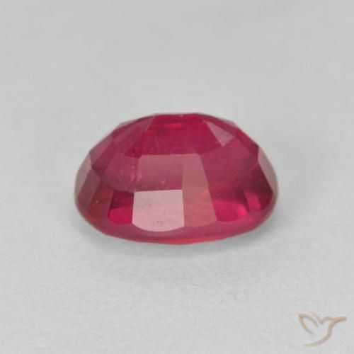 Rubí Rojo medio natural de 2.34 ct, Ovalada, VS
