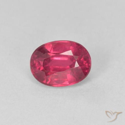 1.24ct Natural Rojo mermelada Rubí, Ovalada, VS