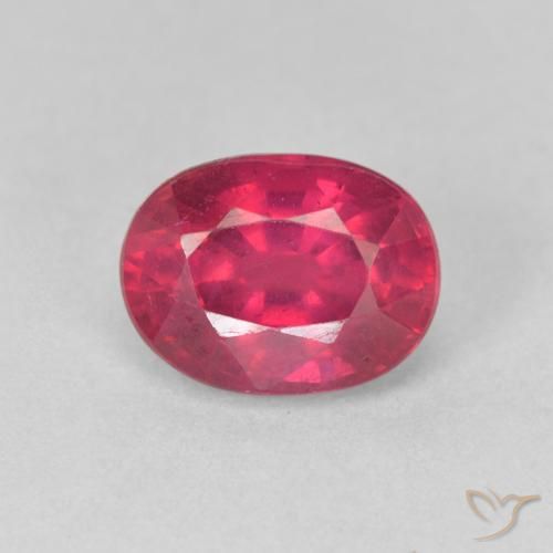 2.11ct Natural Rojo mermelada Rubí, Ovalada, VS