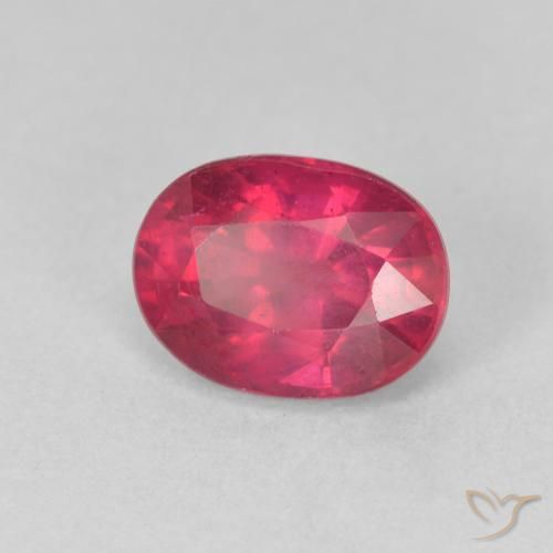 Rubí Rojo mermelada natural de 2.11 ct, Ovalada, VS