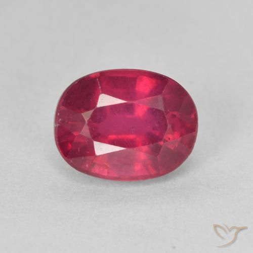 2.14ct Natural Rosado rojizo intenso Rubí, Ovalada, VS