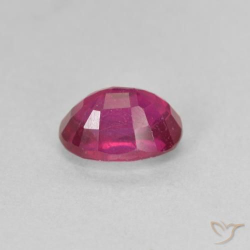 Rubí Rojo claro natural de 1.39 ct, Ovalada, VS