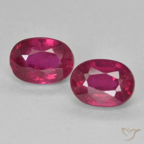 3.10ctw Natural Rojo claro Rubí, Ovalada, VS-SI