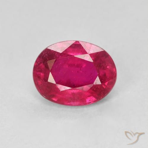 1.71ct Natural Rojo claro Rubí, Ovalada, VS