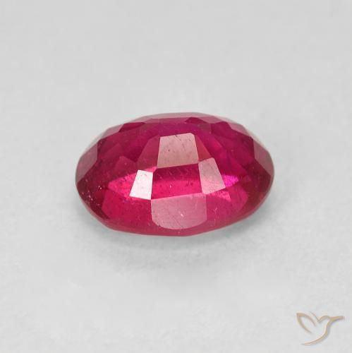 Rubí Rojo claro natural de 1.71 ct, Ovalada, VS
