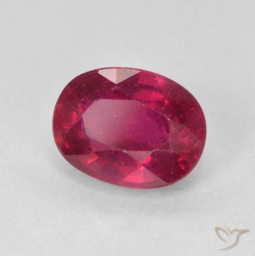 Rubí Rojo rosado natural de 2.09 ct, Ovalada, VS-SI