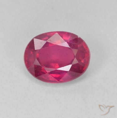 1.76ct Natural Rojo claro Rubí, Ovalada, VS