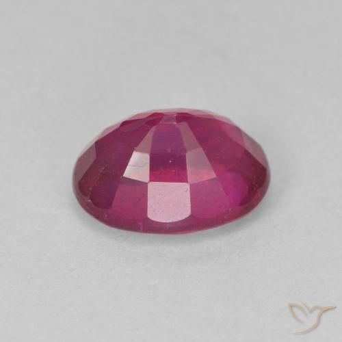 Rubí Rojo claro natural de 2.08 ct, Ovalada, VS