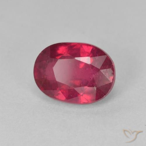 Rubí Medium Dark-Red natural de 2.00 ct, Ovalada, VS
