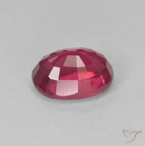 Rubí Medium Dark-Red natural de 2.00 ct, Ovalada, VS