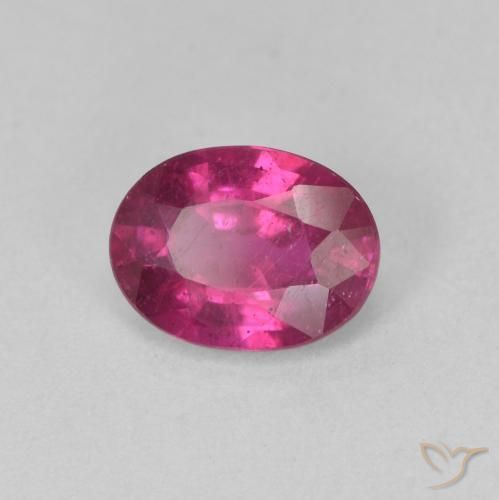 Rubí Púrpura rosado natural de 1.42 ct, Ovalada, VS