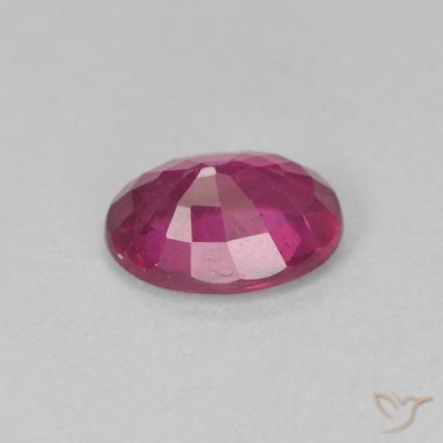 Rubí Púrpura rosado natural de 1.42 ct, Ovalada, VS
