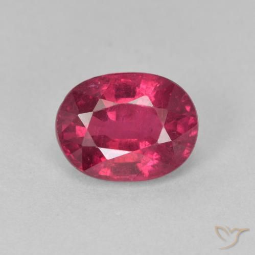 1.83ct Natural Rojo rosado Rubí, Ovalada, VS