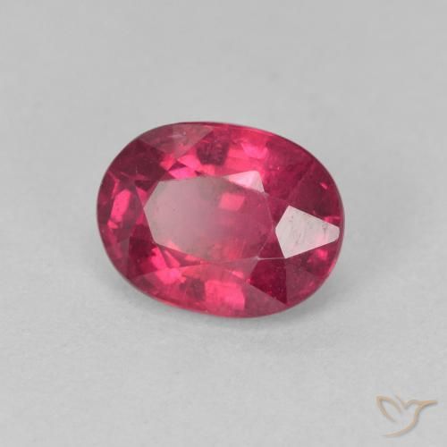 Rubí Rojo rosado natural de 1.83 ct, Ovalada, VS