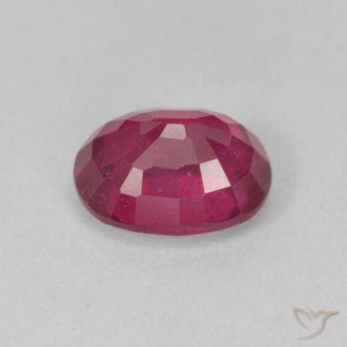 Rubí Rosado rojizo intenso natural de 2.04 ct, Ovalada, VS