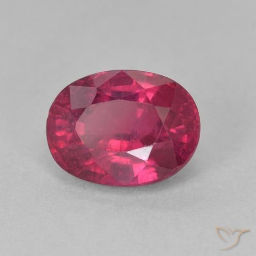 Rubí Rojo claro natural de 2.26 ct, Ovalada, VS-SI