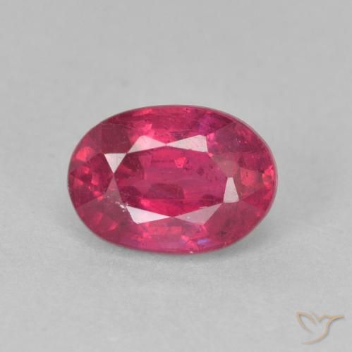 1.30ct Natural Rojo claro Rubí, Ovalada, VS-SI