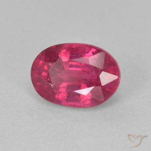 Rubí Rojo claro natural de 1.30 ct, Ovalada, VS-SI
