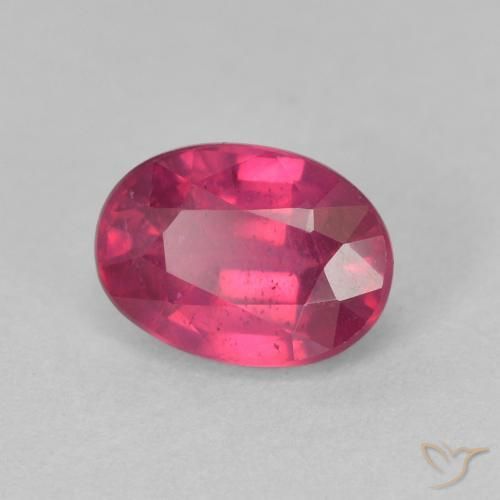 Rubí Rojo claro natural de 1.41 ct, Ovalada, VS