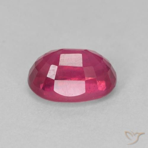 Rubí Rojo claro natural de 1.41 ct, Ovalada, VS